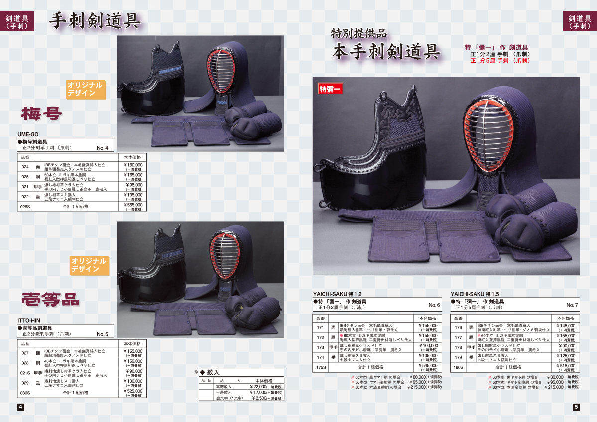 幡ヶ谷松興堂作60本黒漆塗竹胴付ミシン機械刺総紺皮仕立剣道防具一式m寸