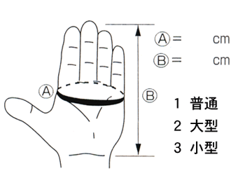 小手の測り方